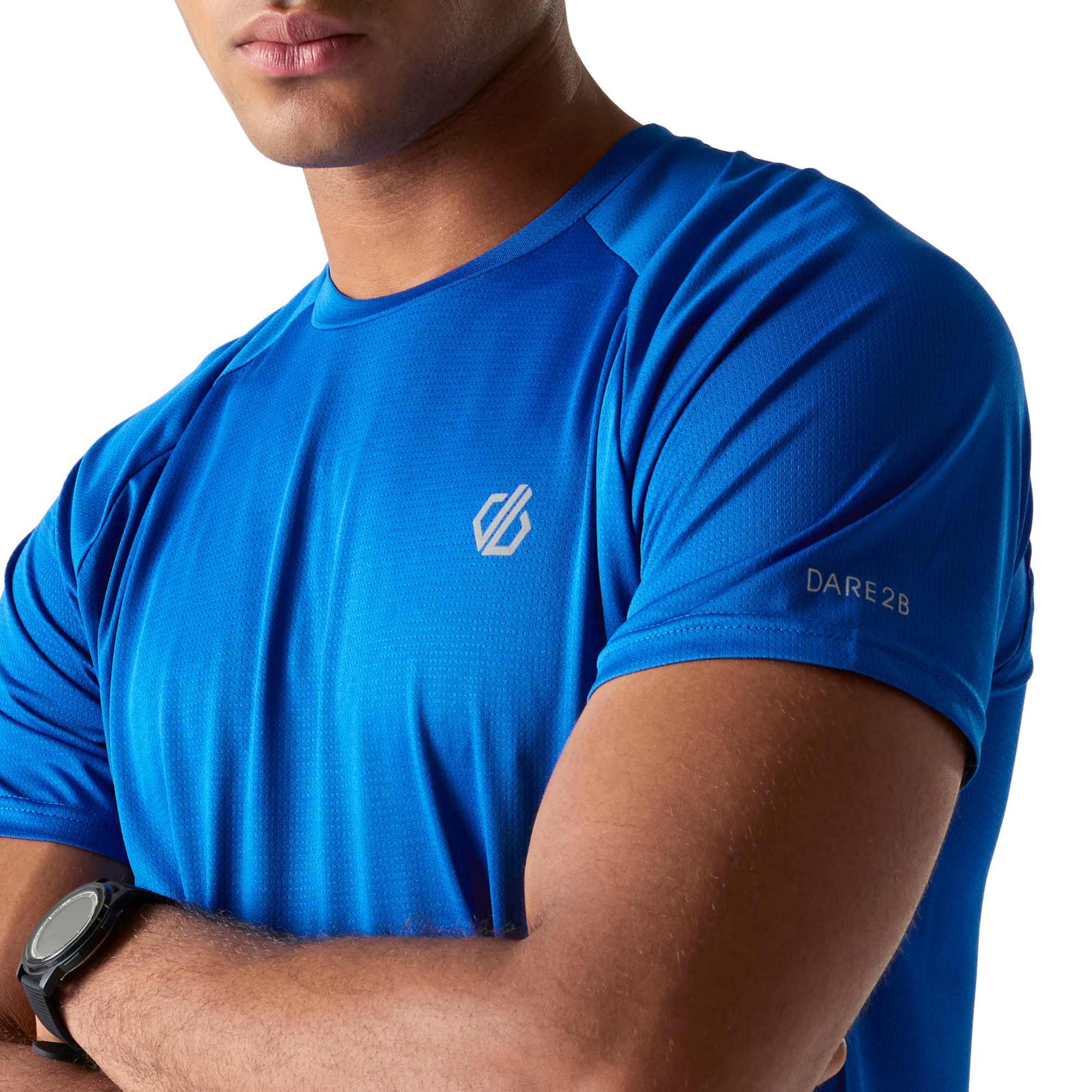 Dare 2B Men's Accelerate Short Sleeve Technical Tee (Oxford Blue)
