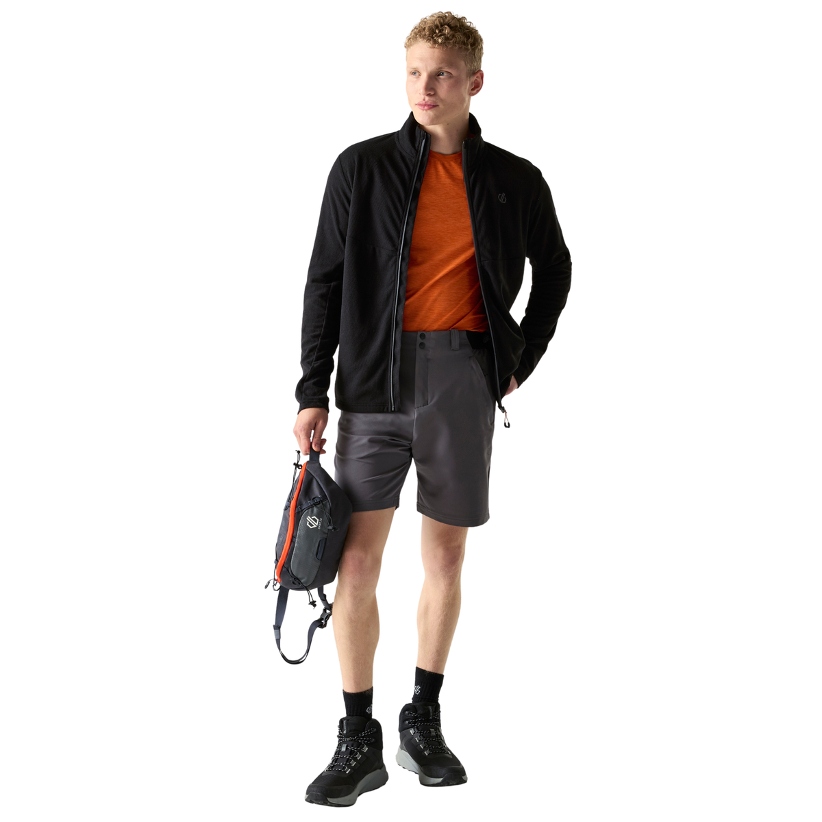 Dare 2B Men's Airising UPF50 Full Zip Fleece (Black)