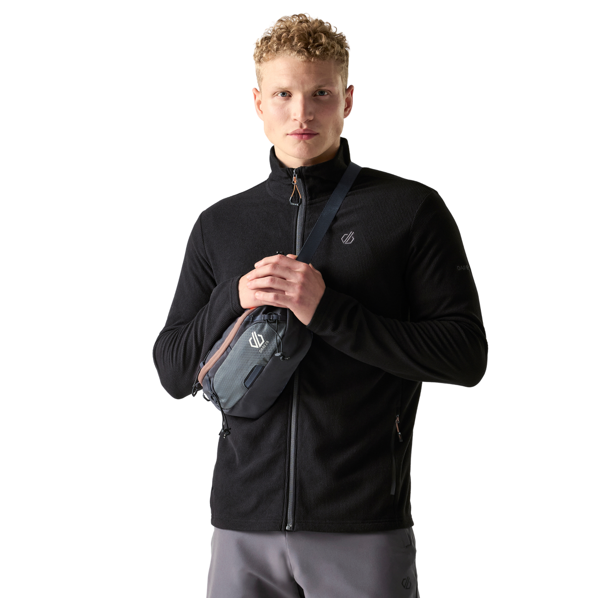 Dare 2B Men's Airising UPF50 Full Zip Fleece (Black)