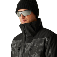 Load image into Gallery viewer, Dare 2B Men&#39;s Baseplate III Waterproof Ski Jacket (Black/Iron Gate/Distressed Print)
