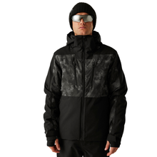 Load image into Gallery viewer, Dare 2B Men&#39;s Baseplate III Waterproof Ski Jacket (Black/Iron Gate/Distressed Print)
