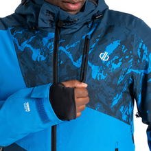 Load image into Gallery viewer, Dare 2B Men&#39;s Baseplate II Waterproof Insulated Ski Jacket (Moonlight Denim/Blue Print)
