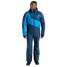 Load image into Gallery viewer, Dare 2B Men&#39;s Baseplate II Waterproof Insulated Ski Jacket (Moonlight Denim/Blue Print)
