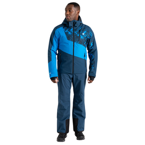 Dare 2B Men's Baseplate II Waterproof Insulated Ski Jacket (Moonlight Denim/Blue Print)