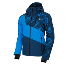 Load image into Gallery viewer, Dare 2B Men&#39;s Baseplate II Waterproof Insulated Ski Jacket (Moonlight Denim/Blue Print)
