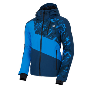 Dare 2B Men's Baseplate II Waterproof Insulated Ski Jacket (Moonlight Denim/Blue Print)