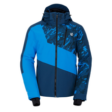 Load image into Gallery viewer, Dare 2B Men&#39;s Baseplate II Waterproof Insulated Ski Jacket (Moonlight Denim/Blue Print)
