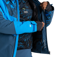 Load image into Gallery viewer, Dare 2B Men&#39;s Baseplate II Waterproof Insulated Ski Jacket (Moonlight Denim/Blue Print)
