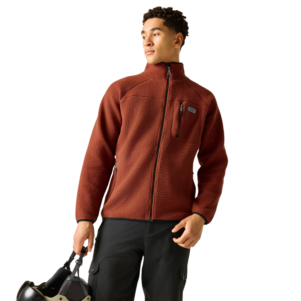 Dare 2B Men's Camber Full Zip Fleece Rustic Red ZFW DMA752