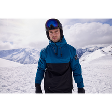 Load image into Gallery viewer, Dare 2B Men&#39;s Freeride Overhhead Waterproof Insulated Jacket (Kingfisher Blue/Black)
