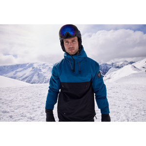 Dare 2B Men's Freeride Overhhead Waterproof Insulated Jacket (Kingfisher Blue/Black)