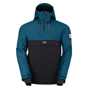 Dare 2B Men's Freeride Overhhead Waterproof Insulated Jacket (Kingfisher Blue/Black)