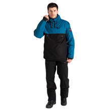 Load image into Gallery viewer, Dare 2B Men&#39;s Freeride Overhhead Waterproof Insulated Jacket (Kingfisher Blue/Black)
