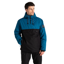 Load image into Gallery viewer, Dare 2B Men&#39;s Freeride Overhhead Waterproof Insulated Jacket (Kingfisher Blue/Black)
