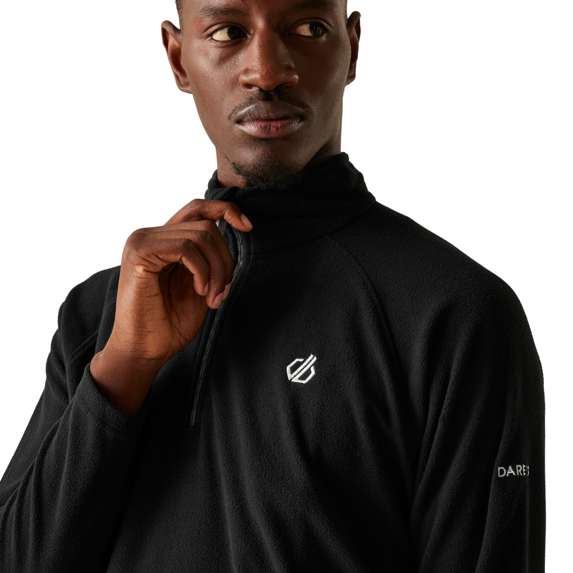 Dare 2B Men's Freethink II Quarter Zip Fleece Top (Black)