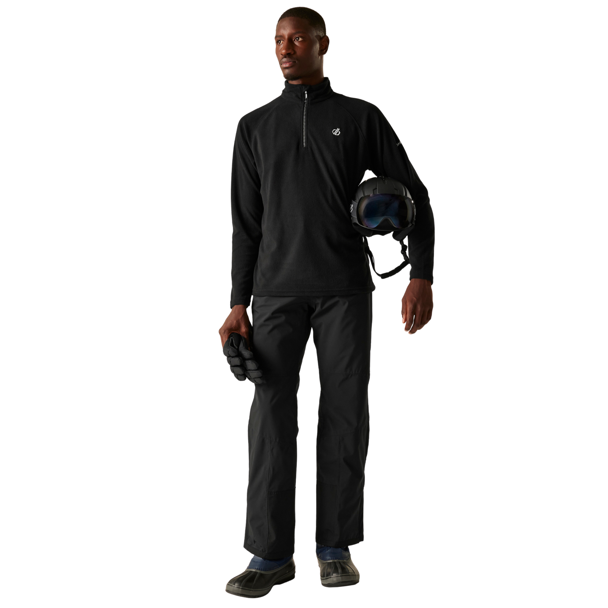 Dare 2B Men's Freethink II Quarter Zip Fleece Top (Black)
