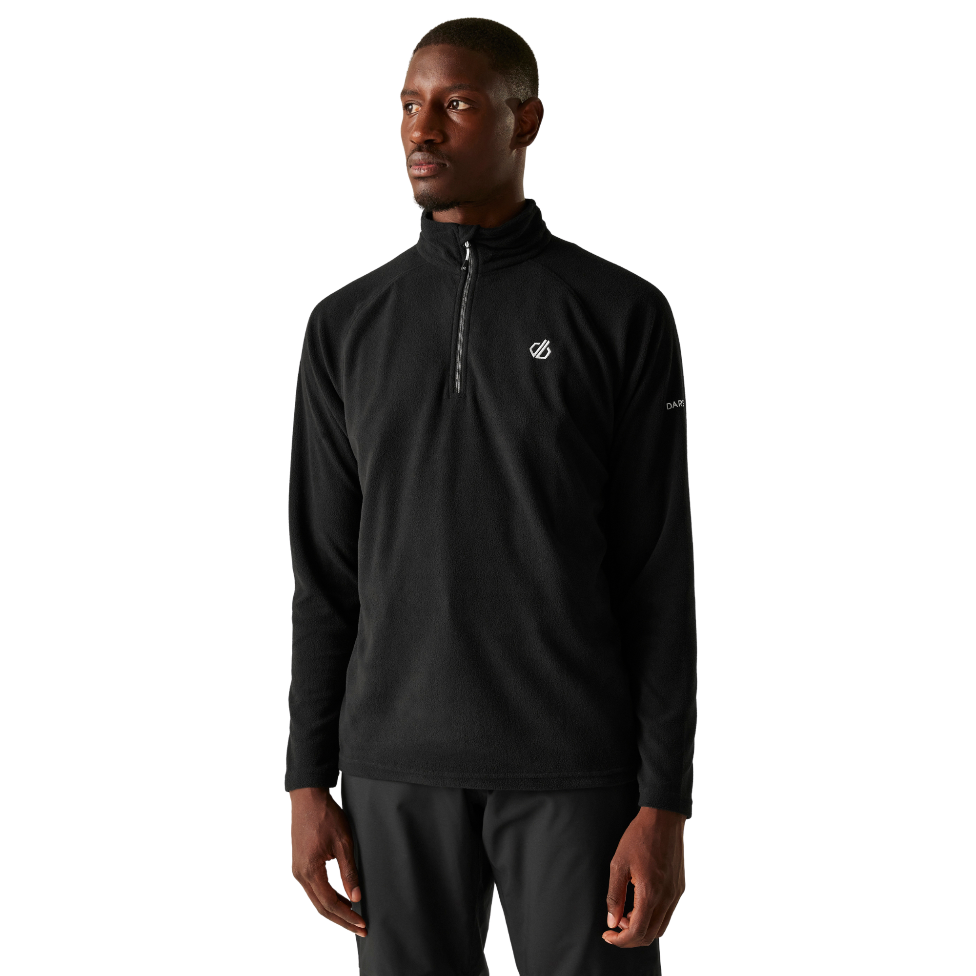 Dare 2B Men's Freethink II Quarter Zip Fleece Top (Black)