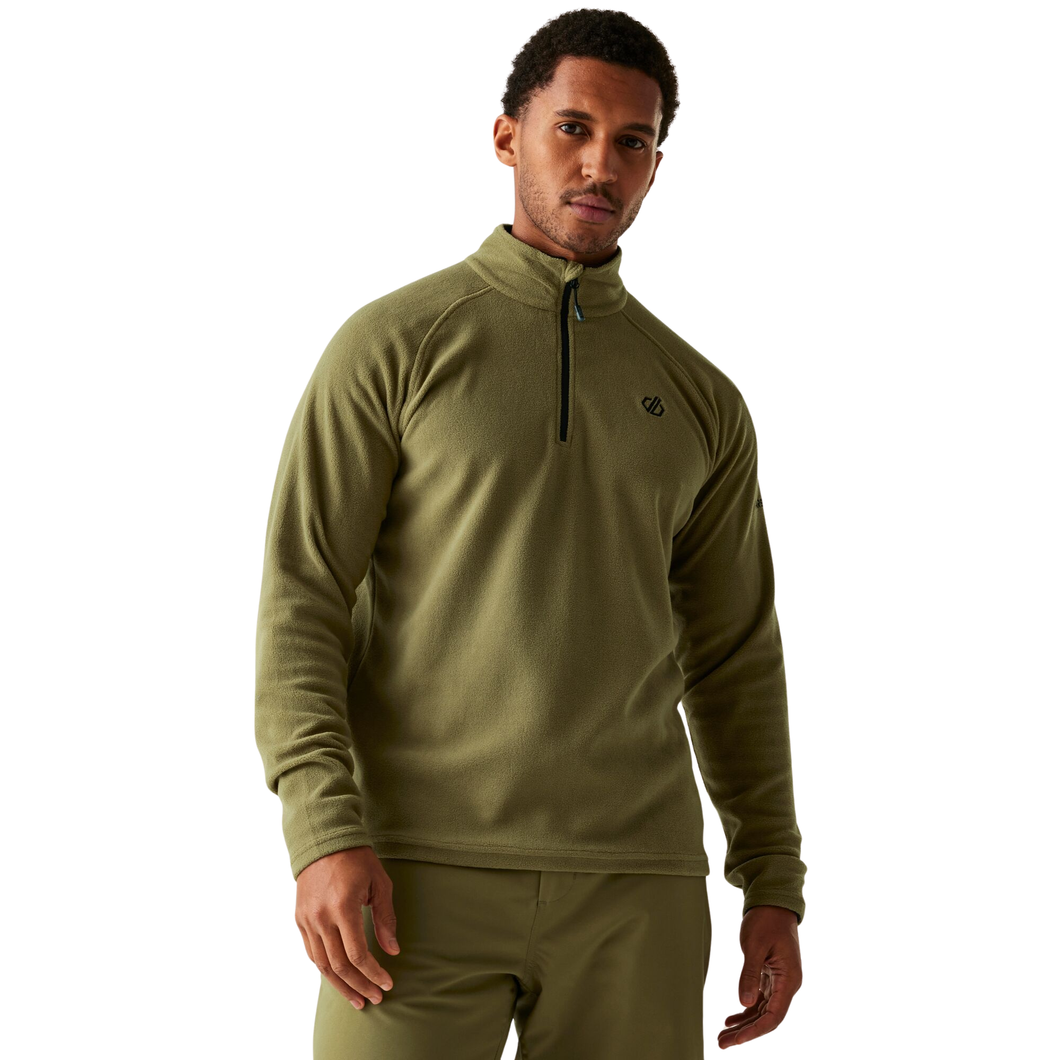 Dare 2B Men's Freethink II Quarter Zip Fleece Top (Olive Green)