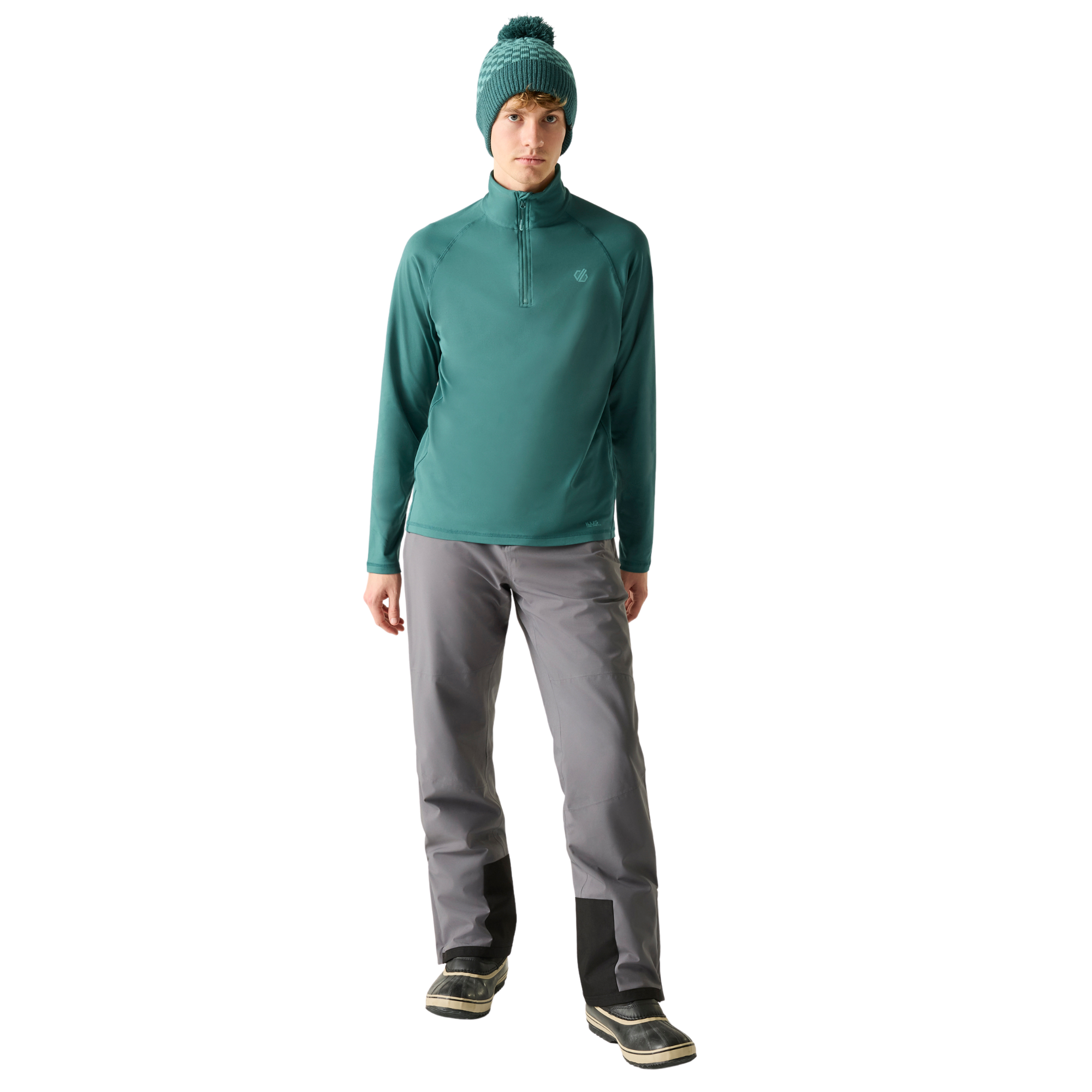 Dare 2B Men's Fuse Up II Core Stretch Quarter Zip Fleece Top Mediterranea ZM7 DML452