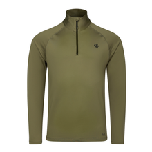 Load image into Gallery viewer, Dare 2B Men&#39;s Fuse Up II Core Stretch UPF50 Quarter Zip Fleece Top (Olive Green)

