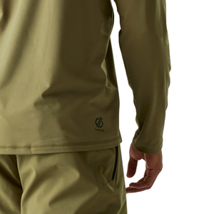 Dare 2B Men's Fuse Up II Core Stretch UPF50 Quarter Zip Fleece Top (Olive Green)