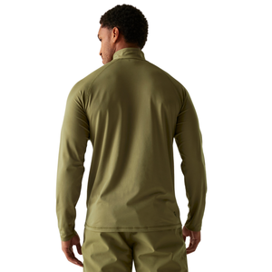 Dare 2B Men's Fuse Up II Core Stretch UPF50 Quarter Zip Fleece Top (Olive Green)