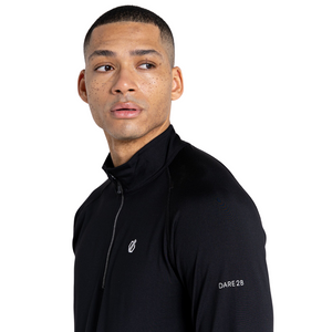 Dare 2B Men's Fuse Up II Core Stretch UPF 50 Quarter Zip Fleece (Black)