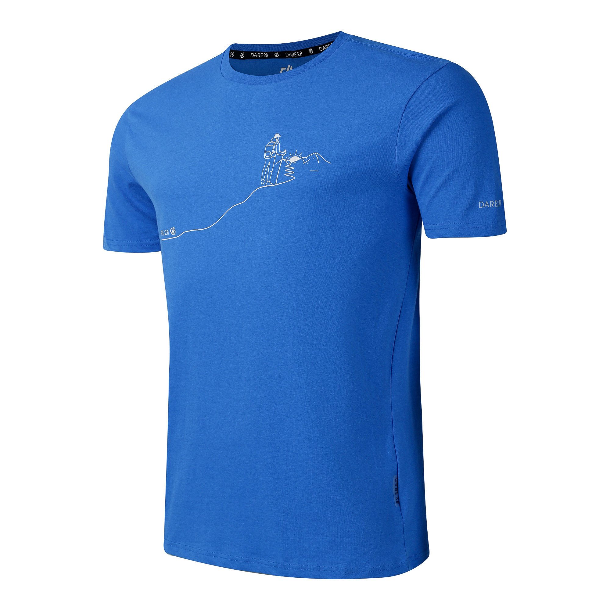 Dare 2B Men's Movement III UPF50 Short Sleeve Technical Tee (Oxford Blue)