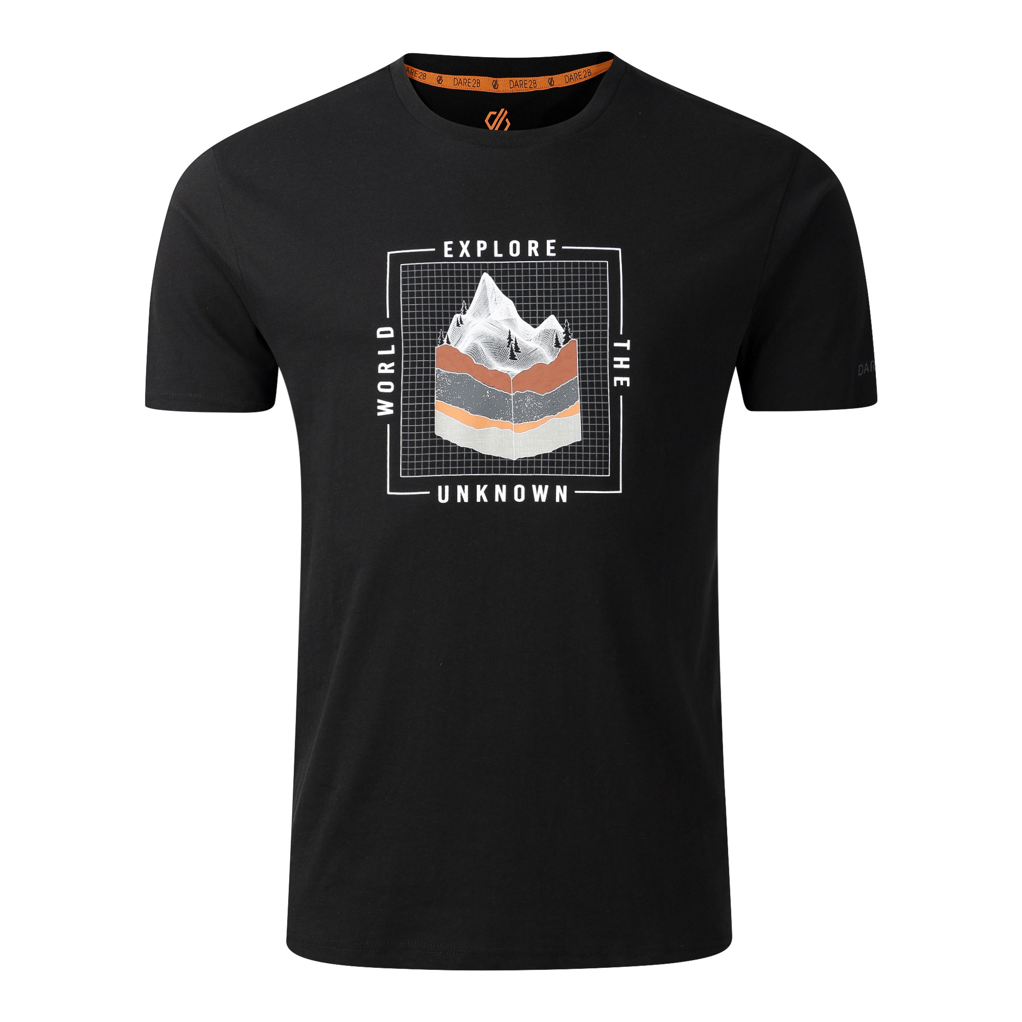 Dare 2B Men's Movement III UPF50 Short Sleeve Technical Tee (Black/Black)
