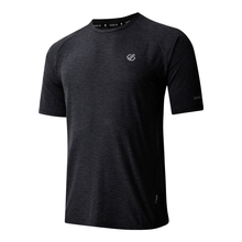 Load image into Gallery viewer, Dare 2B Men&#39;s Power Up Short Sleeve Technical Tee (Black Marl)
