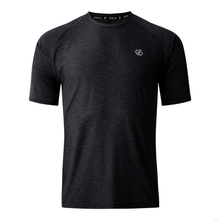 Load image into Gallery viewer, Dare 2B Men&#39;s Power Up Short Sleeve Technical Tee (Black Marl)
