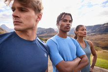 Load image into Gallery viewer, Dare 2B Men&#39;s Power Up Short Sleeve Technical Tee (Heritage Blue Marl)
