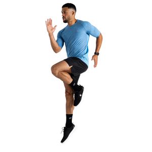 Dare 2B Men's Power Up Short Sleeve Technical Tee (Heritage Blue Marl)