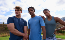 Load image into Gallery viewer, Dare 2B Men&#39;s Power Up Short Sleeve Technical Tee (Heritage Blue Marl)
