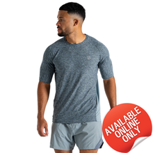 Load image into Gallery viewer, Dare 2B Men&#39;s Power Up Short Sleeve Technical Tee (Lead Grey Marl)

