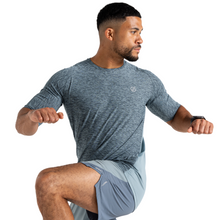Load image into Gallery viewer, Dare 2B Men&#39;s Power Up Short Sleeve Technical Tee (Lead Grey Marl)
