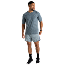 Load image into Gallery viewer, Dare 2B Men&#39;s Power Up Short Sleeve Technical Tee (Lead Grey Marl)
