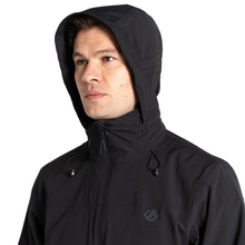 Load image into Gallery viewer, Dare 2B Men&#39;s Switch Out II Hooded Waterproof Jacket (Black)
