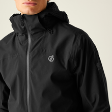 Load image into Gallery viewer, Dare 2B Men&#39;s Switch Out II Hooded Waterproof Jacket (Black)
