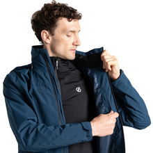 Load image into Gallery viewer, Dare 2B Men&#39;s Switch Out II Hooded Waterproof Jacket (Moonlight Denim)
