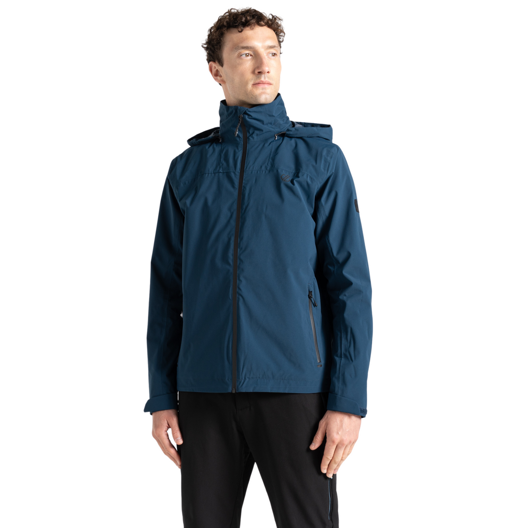 Dare 2B Men's Switch Out II Hooded Waterproof Jacket (Moonlight Denim)