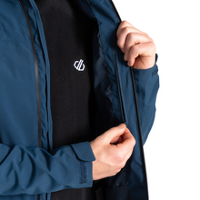 Load image into Gallery viewer, Dare 2B Men&#39;s Switch Out II Hooded Waterproof Jacket (Moonlight Denim)
