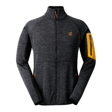 Load image into Gallery viewer, Dare 2B Men&#39;s Torrek Full Zip Fleece (Black/Desert Sun)
