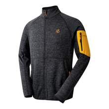 Load image into Gallery viewer, Dare 2B Men&#39;s Torrek Full Zip Fleece (Black/Desert Sun)
