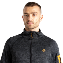 Load image into Gallery viewer, Dare 2B Men&#39;s Torrek Full Zip Fleece (Black/Desert Sun)
