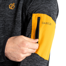 Load image into Gallery viewer, Dare 2B Men&#39;s Torrek Full Zip Fleece (Black/Desert Sun)
