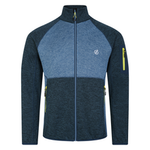 Load image into Gallery viewer, Dare 2B Men&#39;s Torrek Mountain Full Zip Fleece (Moonlight Denim/Neon Yellow)
