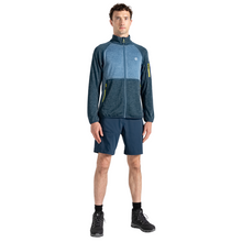 Load image into Gallery viewer, Dare 2B Men&#39;s Torrek Mountain Full Zip Fleece (Moonlight Denim/Neon Yellow)
