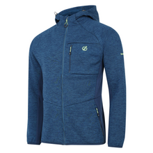 Load image into Gallery viewer, Dare 2B Men&#39;s Torrek Mountain Pro Midlayer Full Zip Hooded Fleece (Kingfisher Blue/Moonlight Denim)
