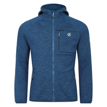 Load image into Gallery viewer, Dare 2B Men&#39;s Torrek Mountain Pro Midlayer Full Zip Hooded Fleece (Kingfisher Blue/Moonlight Denim)
